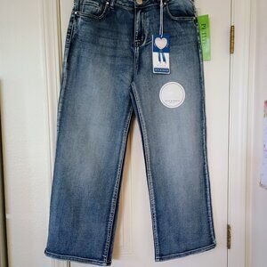 🩵👖💙BNWT 9th & MAIN PETITE WIDE LEG JEANS MEDIUM WASH SIZE 14P